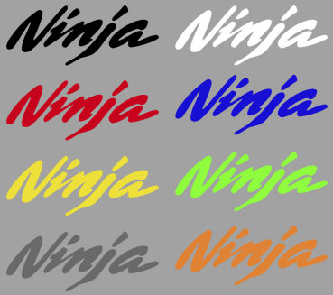 Aufkleber Ninja Schriftzug